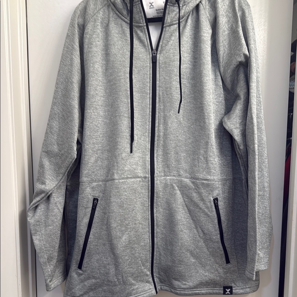 Men's Gray Zip-Up Hoodie
